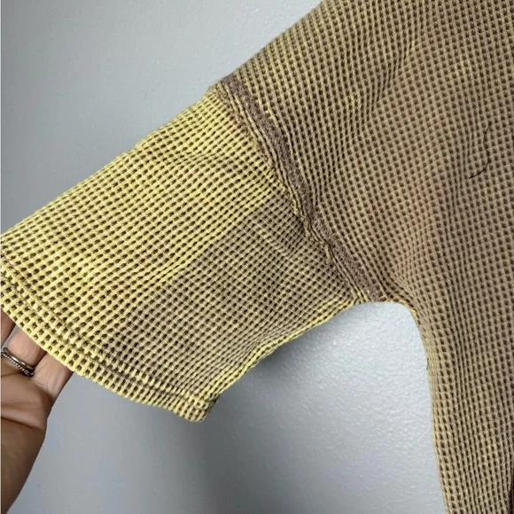 BiBi Waffle-Knit Hooded Tunic in brownish yellow - Picture 2 of 3